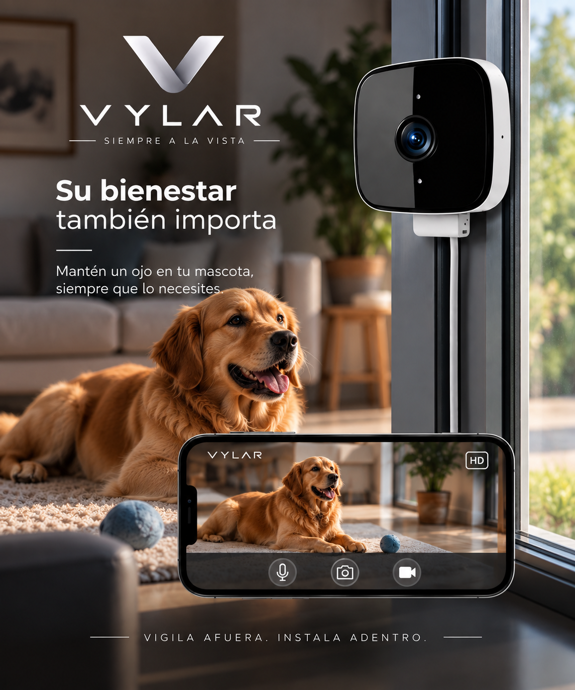 Cámara de ventana | Vigilancia desde cualquier lugar